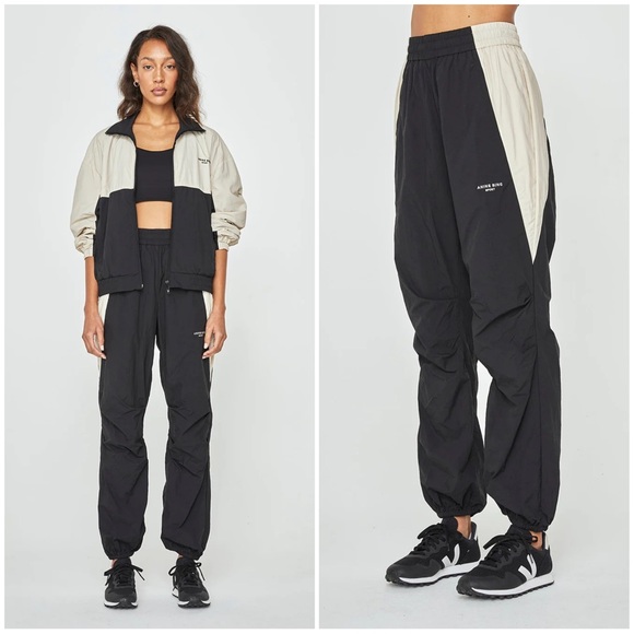 $169 ANINE BING SPORT HIGHRISE JOGGERS FREE PEOPLE JOAH BROWN ALO YOGA LULULEMON - Picture 1 of 10
